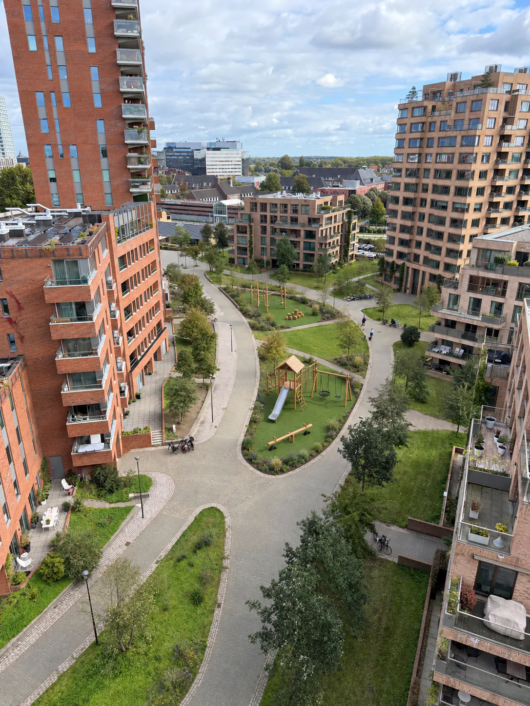 Conceptbeeld van een groene speel- en ontmoetingsplek in Willemspoort
